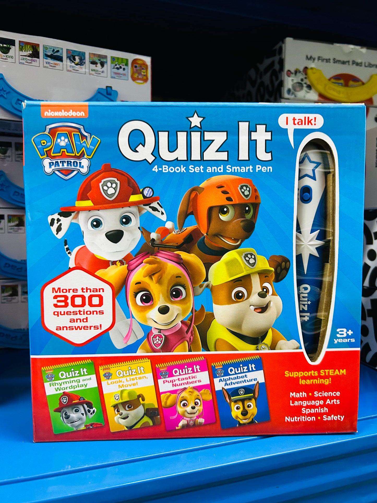 PI Paw Patrol Quiz it pen set
