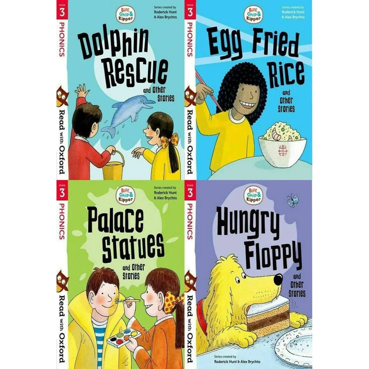 Read with Oxford: Stage 3: Biff, Chip and Kipper 4 Books Collection