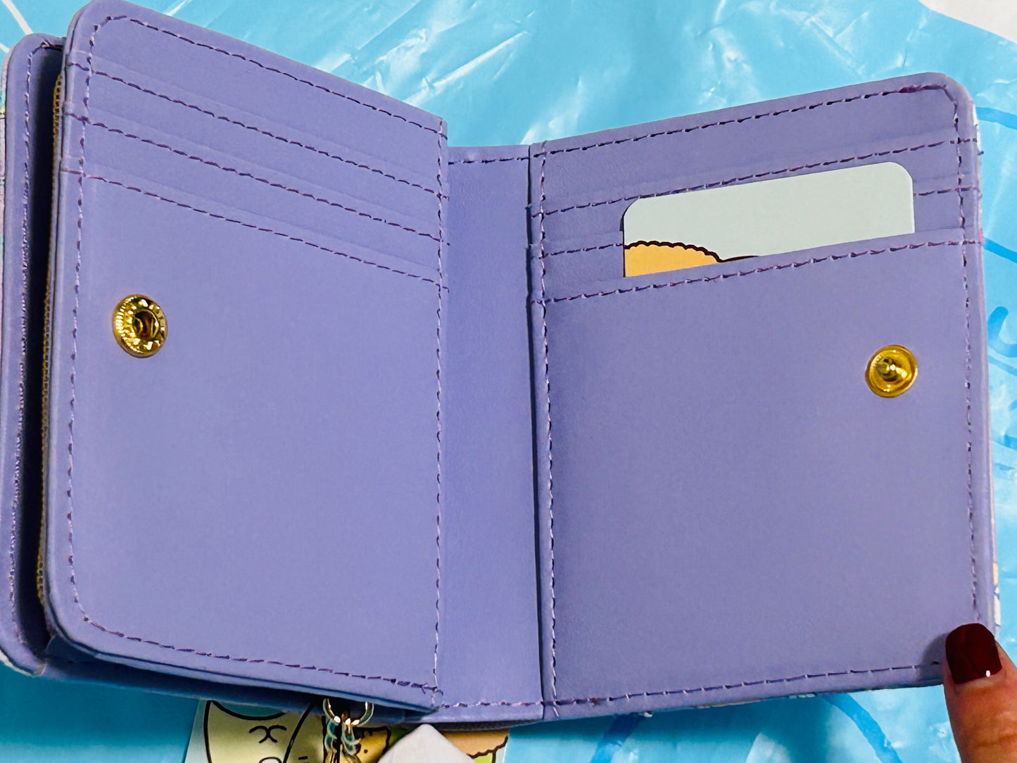 角落生物拉鍊銀包(紫色)