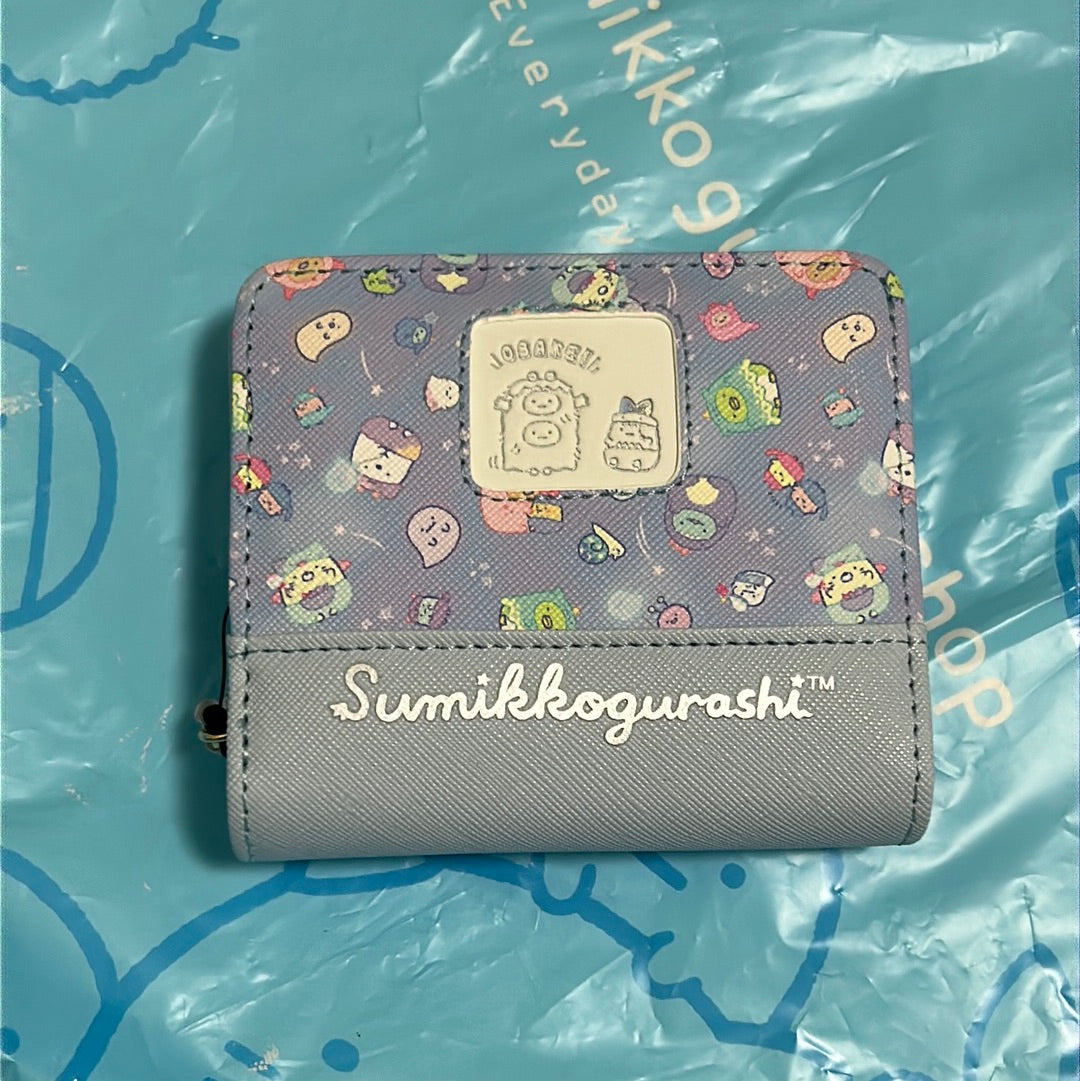 角落生物拉鍊銀包(紫藍色)