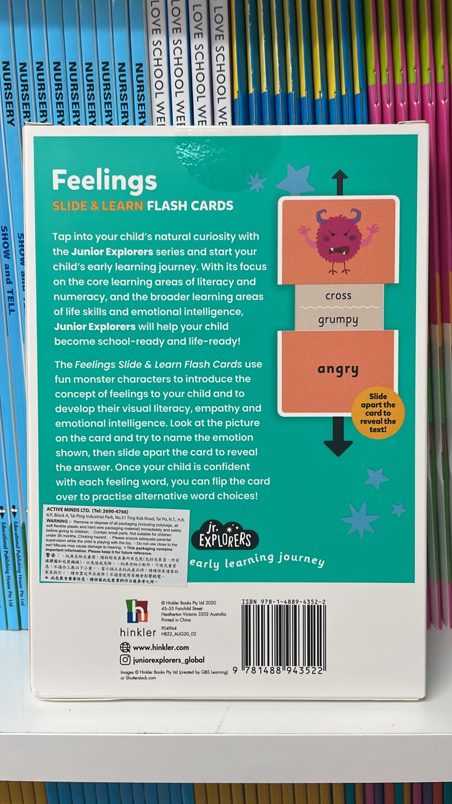 Hinkler Jr. Explorers Feelings Slide & Learn Flash Cards