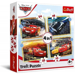 Trefl Cars 4 in 1 puzzle (35+48+54+70)