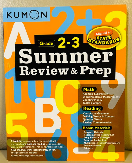 Kumon Summer Review & Prep Grade 2-3