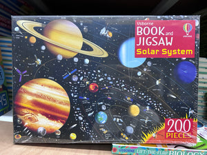 Usborne solar system book and jigsaw