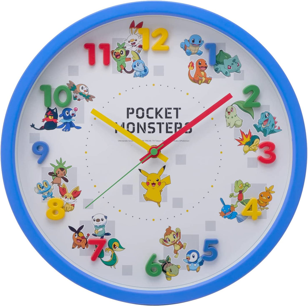 Pokemon 藍色鐘 Pikachu Blue Clock