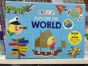 Hinkler Book & Jigsaw - Explore the World