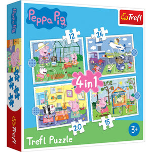 Trefl Peppa pig 4 in 1 puzzle (12+15+20+24)