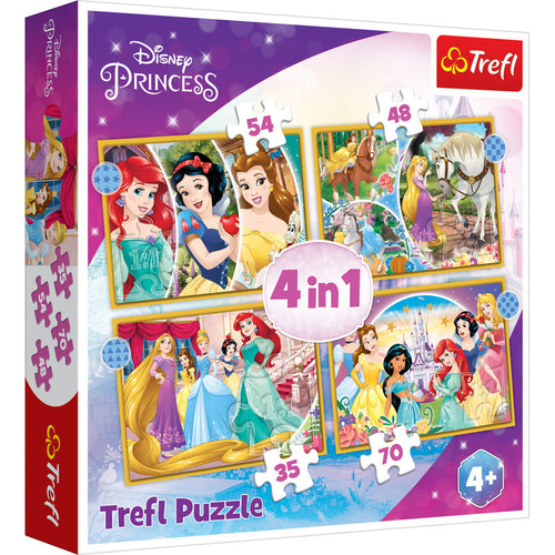 Trefl Princess 4 in 1 puzzle (35+48+54+70)