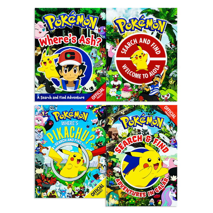 Pokémon search & find 4 books set