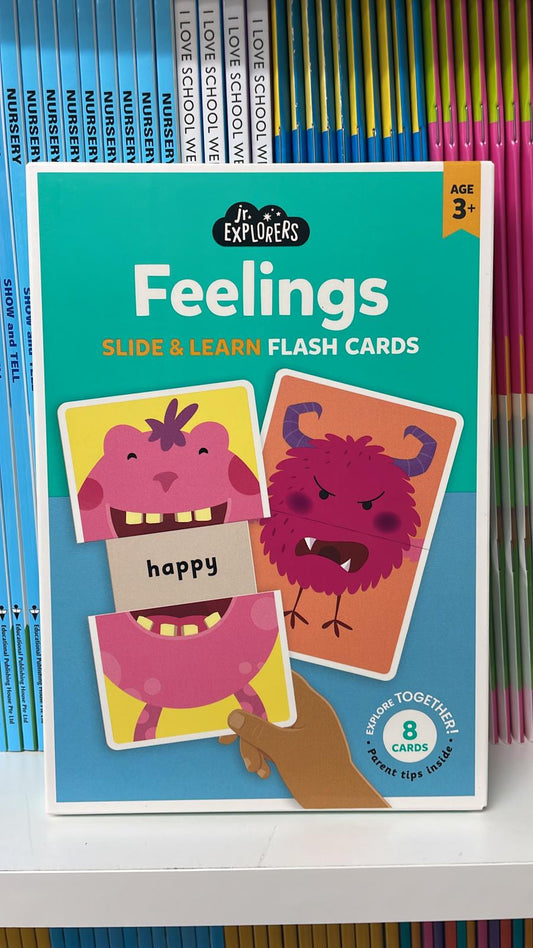 Hinkler Jr. Explorers Feelings Slide & Learn Flash Cards