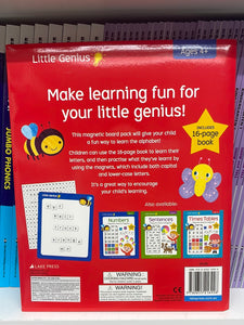 Lake Press Little Genius The Alphabet Magnetic Board & Magnets
