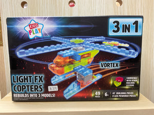 Kids Play 3 in 1 Light FX Copters