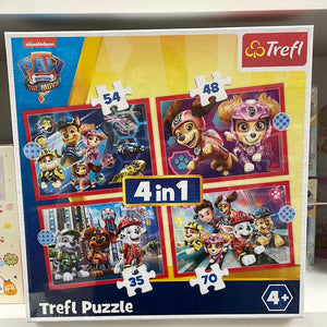 Trefl Paw Patrol 4 in 1 puzzle (35+48+54+70) Girl version